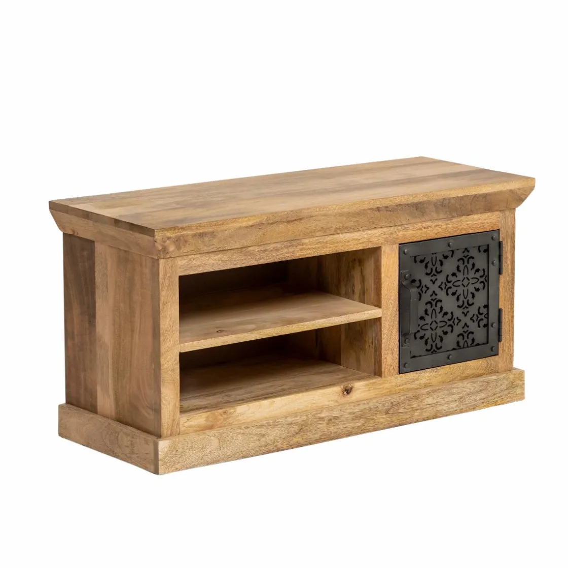 Made in Meubles Meuble Tv<Meuble TV en bois de manguier et métal Sahara