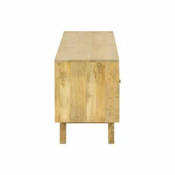 Made in Meubles Meuble Tv<Meuble TV en bois de manguier et cannage Edana