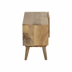 Made in Meubles Meuble Tv<Meuble TV en bois de manguier chevrons Maëva