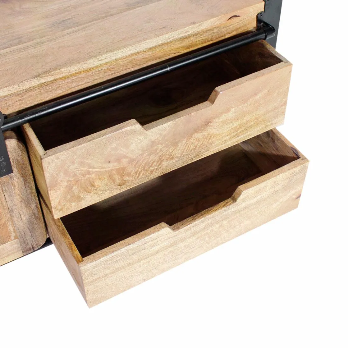 Made in Meubles Meuble Tv<Meuble TV en bois de manguier 120 cm New-York