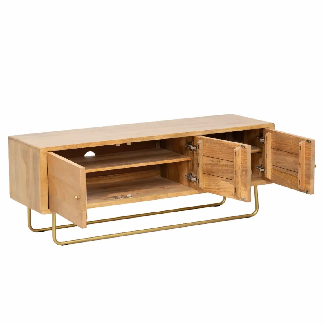 Made in Meubles Meuble Tv<Meuble TV en bois de manguier et métal Zack