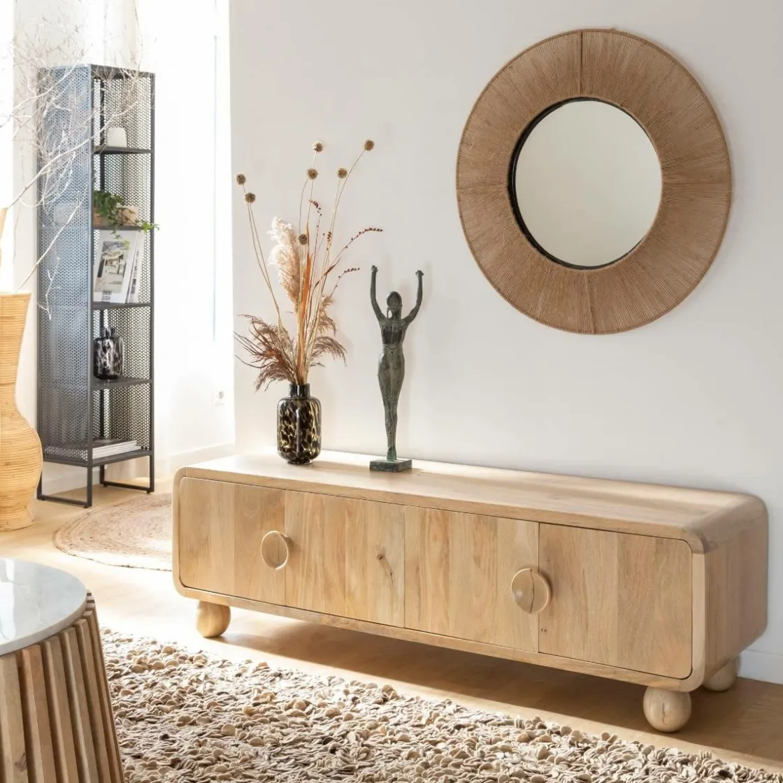 Made in Meubles Meuble Tv<Meuble TV en bois de manguier Horta