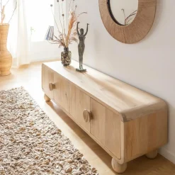 Made in Meubles Meuble Tv<Meuble TV en bois de manguier Horta