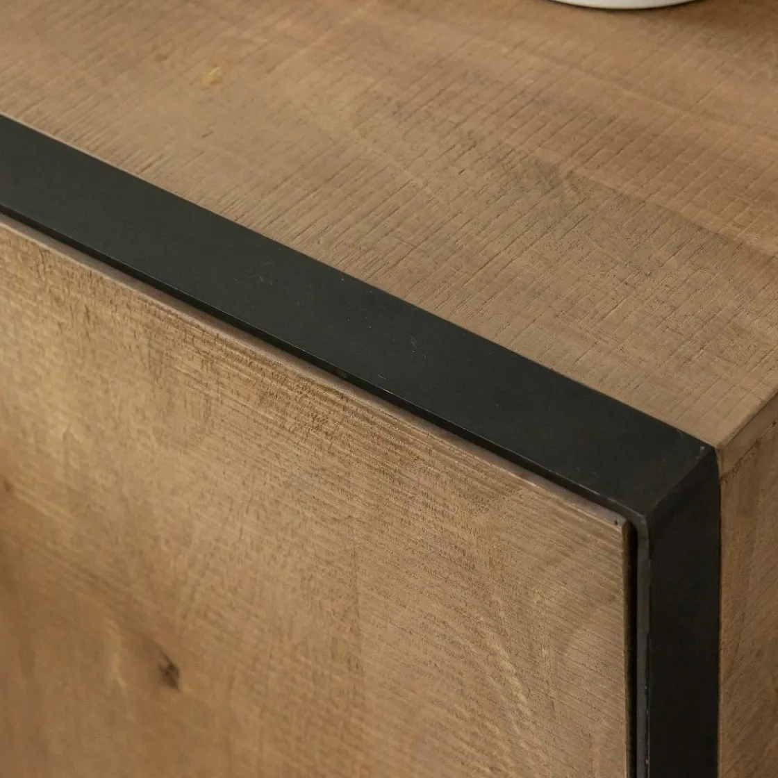 Made in Meubles Meuble Tv<Meuble TV en bois de manguier et métal Isil