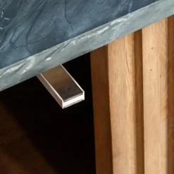 Made in Meubles Meuble Tv<Meuble TV en bois de manguier et marbre Betty