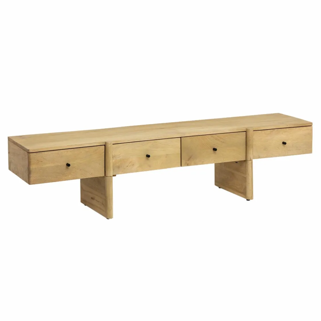 Made in Meubles Meuble Tv<Meuble TV en bois de manguier 4 tiroirs Amara