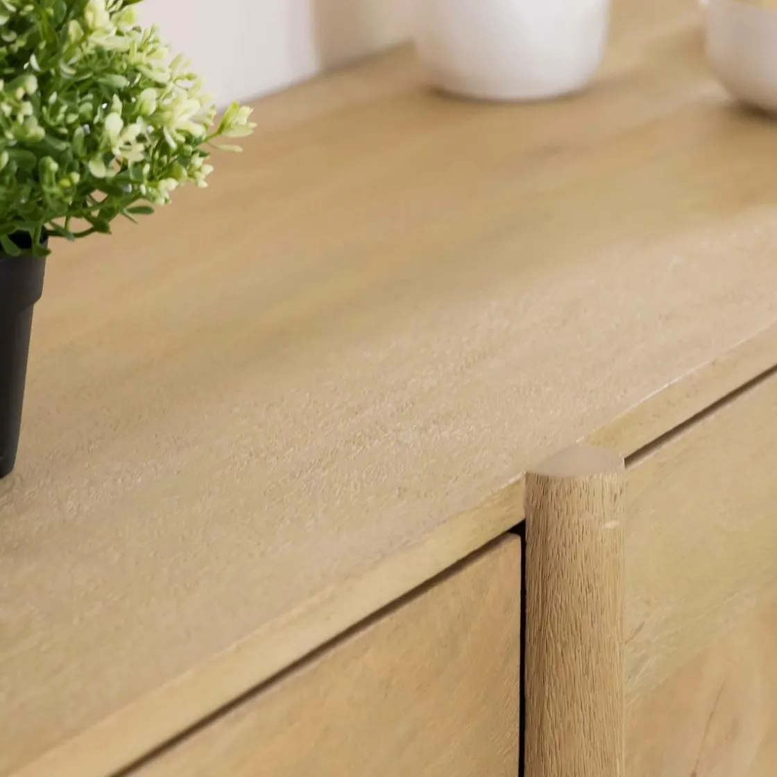 Made in Meubles Meuble Tv<Meuble TV en bois de manguier 4 tiroirs Amara