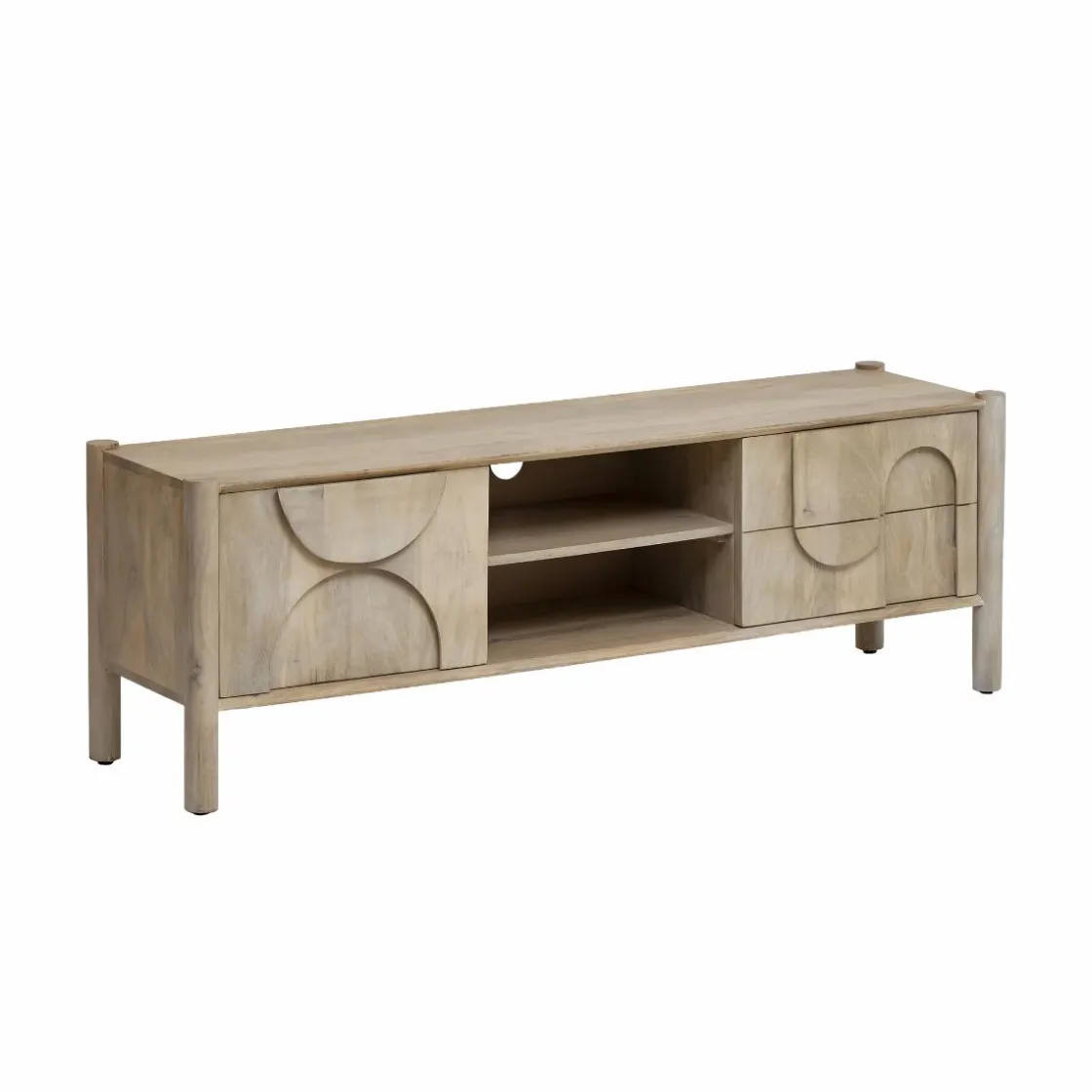 Made in Meubles Meuble Tv<Meuble TV en bois de manguier Tysia