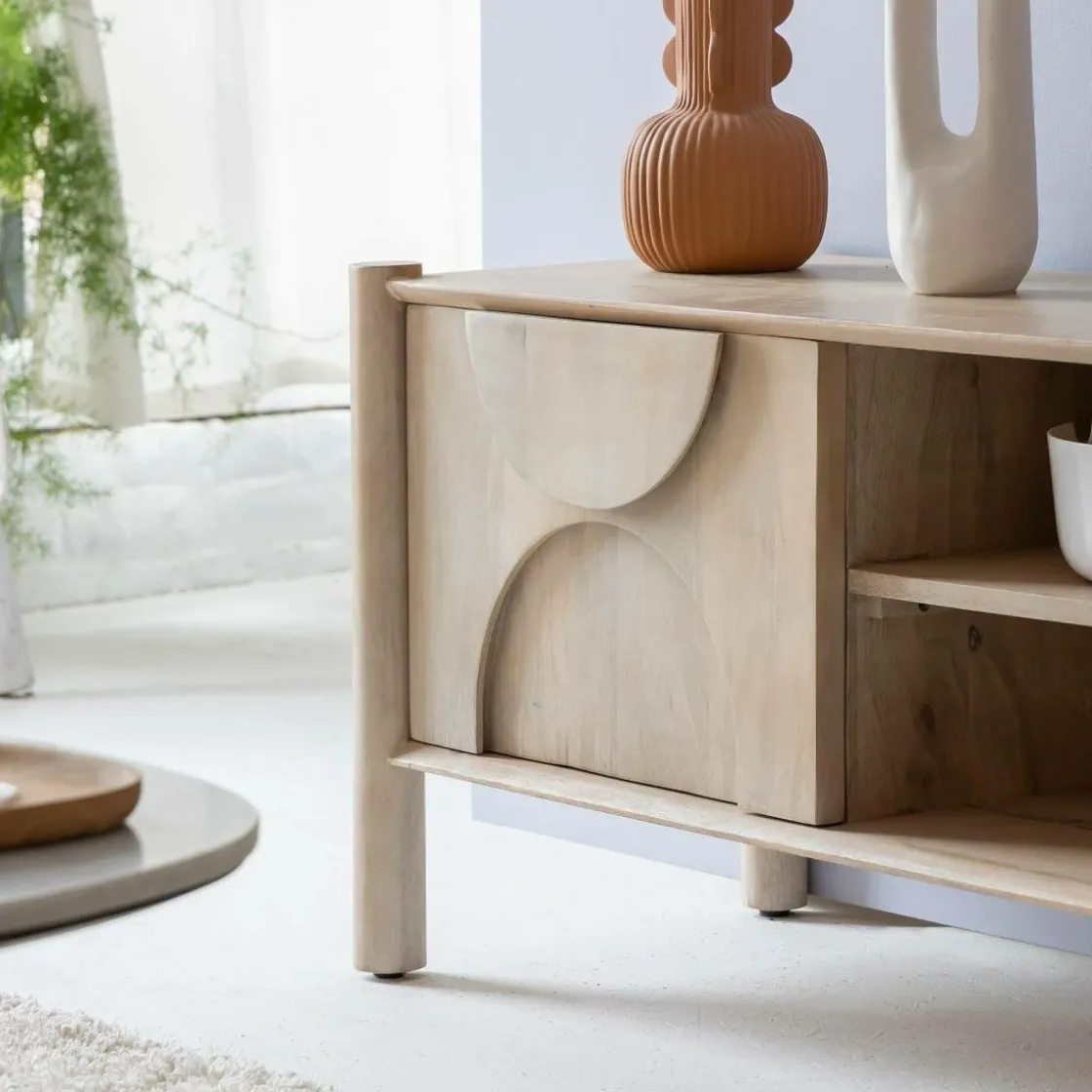 Made in Meubles Meuble Tv<Meuble TV en bois de manguier Tysia