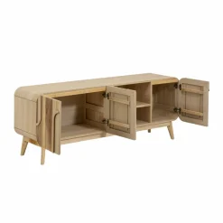 Made in Meubles Meuble Tv<Meuble TV en bois de paulownia Nilo