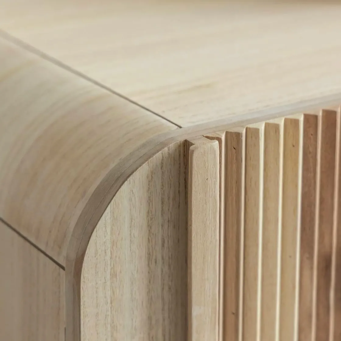 Made in Meubles Meuble Tv<Meuble TV en bois de paulownia Nilo