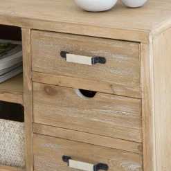 Made in Meubles Meuble Tv<Meuble TV en bois de sapin 112 cm Natural