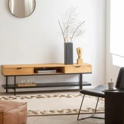 Made in Meubles Meuble Tv<Meuble TV en bois de sapin Enola