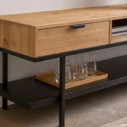 Made in Meubles Meuble Tv<Meuble TV en bois de sapin Enola