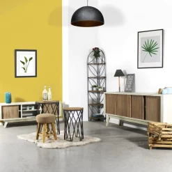 Made in Meubles Meuble Tv<Meuble TV en bois effet patiné Clémentine