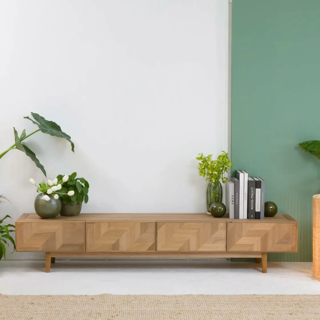 Made in Meubles Meuble Tv<Meuble TV en chêne massif Plume