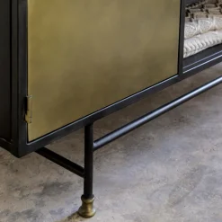 Made in Meubles Meuble Tv<Meuble TV en laiton et métal Janelle