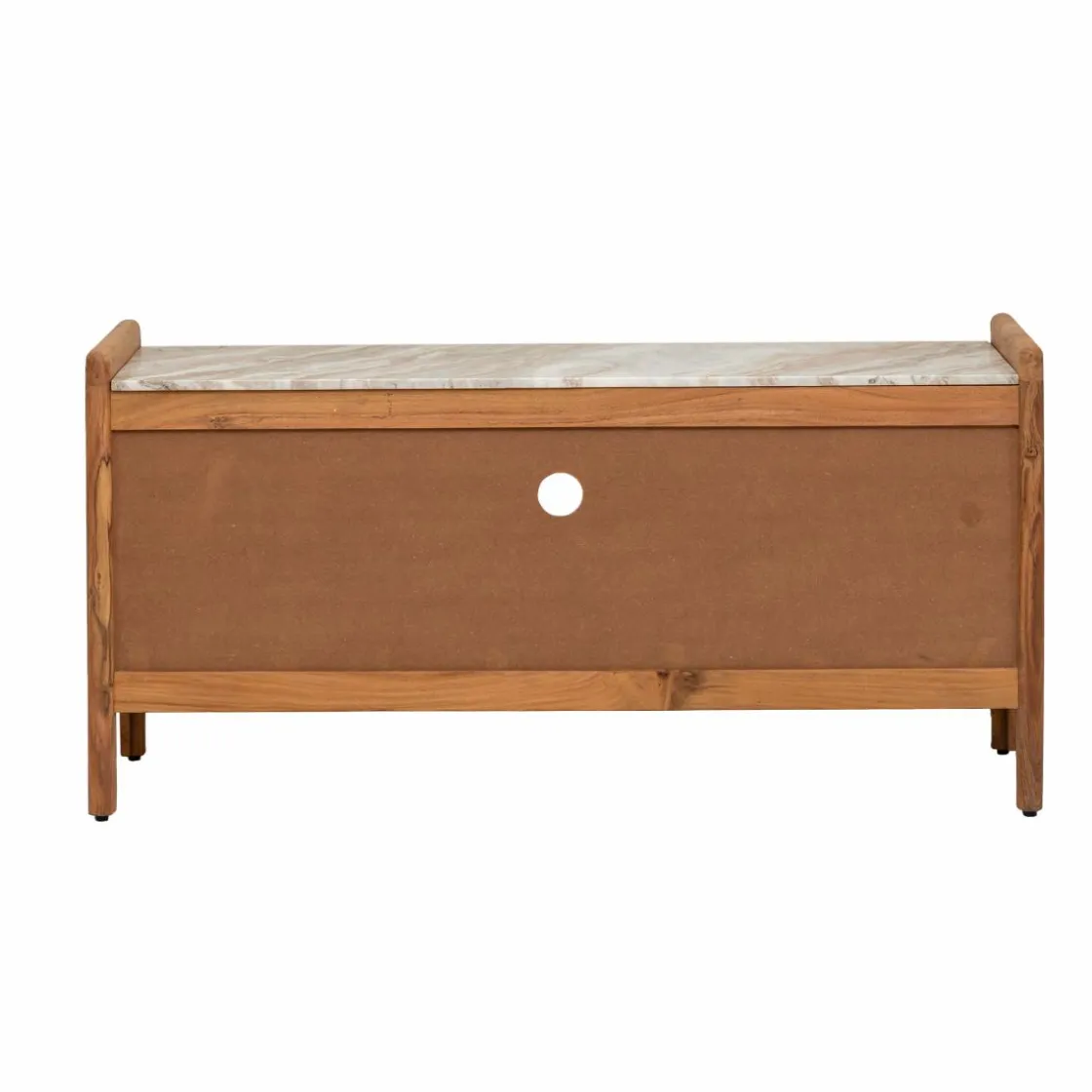 Made in Meubles Meuble Tv<Meuble TV en marbre et bois d'acacia Calix