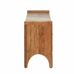 Made in Meubles Meuble Tv<Meuble TV en marbre et bois d'acacia Calix