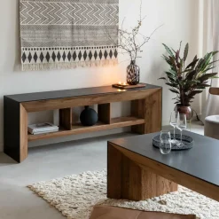 Made in Meubles Meuble Tv<Meuble TV en pin recyclé Constance