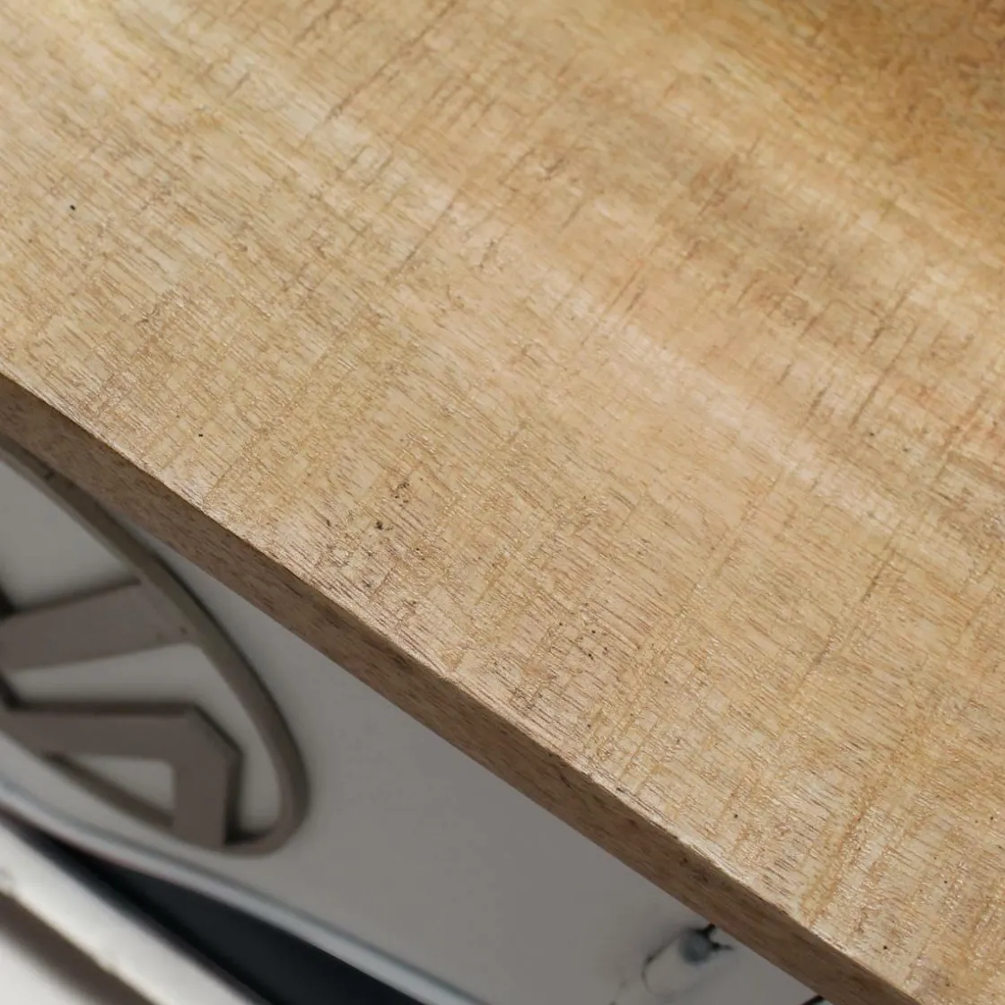 Made in Meubles Meuble Tv<Meuble TV noir avec plateau en bois de manguier Combi