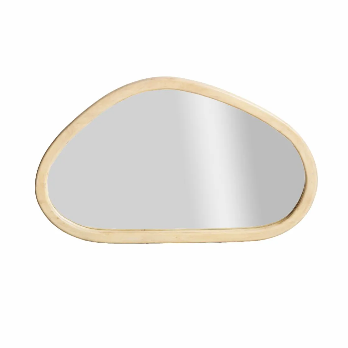 Made in Meubles Miroir|Décoration<Miroir abstrait en bois de manguier clair Marley