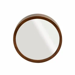 Made in Meubles Miroir|Décoration<Miroir avec étagères en bois de manguier foncé Remick