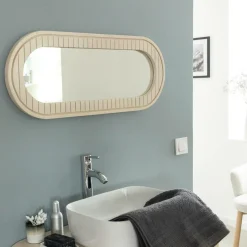 Made in Meubles Miroir|Décoration<Miroir en bois de manguier Yoni