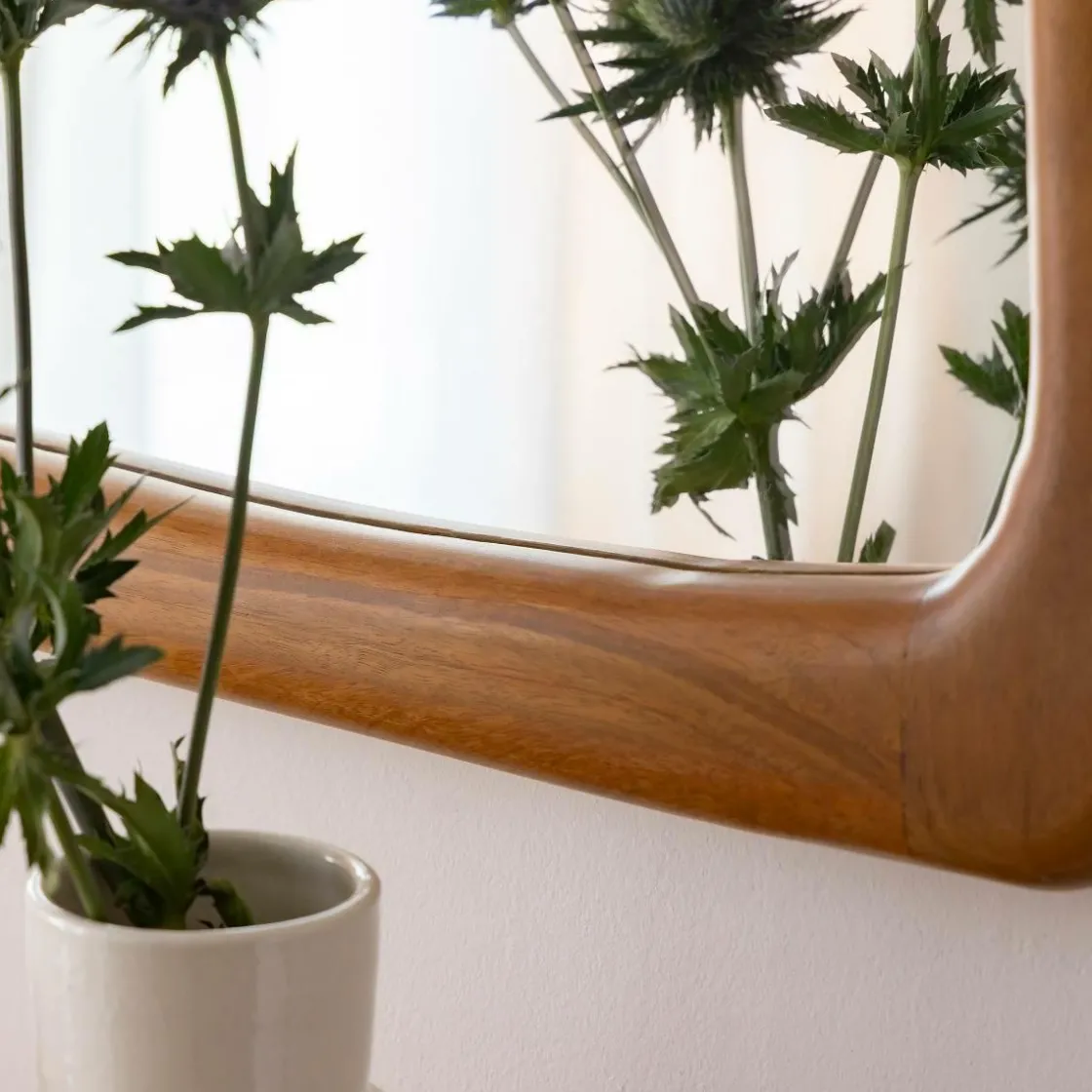Made in Meubles Miroir|Décoration<Miroir mural organique en bois de manguier Marley