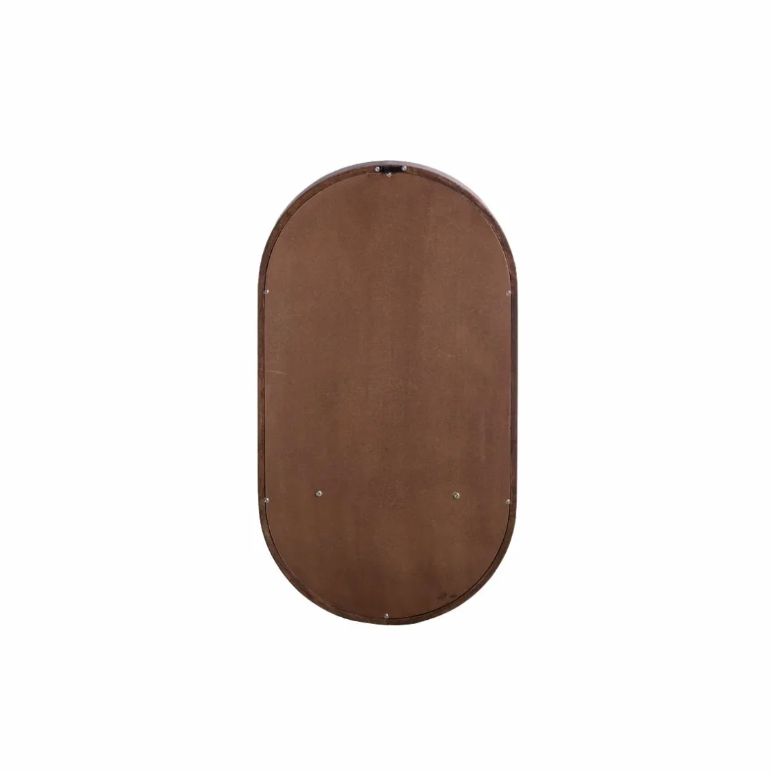 Made in Meubles Miroir|Décoration<Miroir ovale avec étagère en bois de manguier Marley