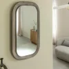 Made in Meubles Miroir|Décoration<Miroir ovale en bois de manguier Marley