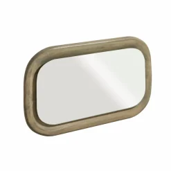 Made in Meubles Miroir|Décoration<Miroir ovale en bois de manguier Marley