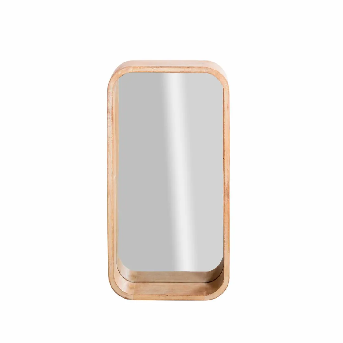 Made in Meubles Miroir|Décoration<Miroir rectangulaire en bois de manguier Domi