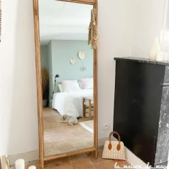 Made in Meubles Miroir|Décoration<Miroir sur pied en bois recyclé Blaise
