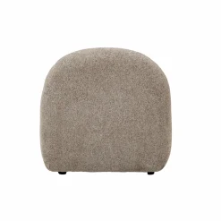 Made in Meubles Fauteuil<Module central canapé en tissu bouclette gris Calya