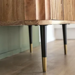 Made in Meubles Buffet<Petit buffet en bois d'acacia et marbre blanc Judith