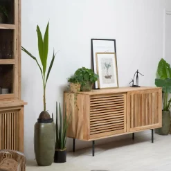 Made in Meubles Buffet<Petit buffet en bois d'acacia Salta