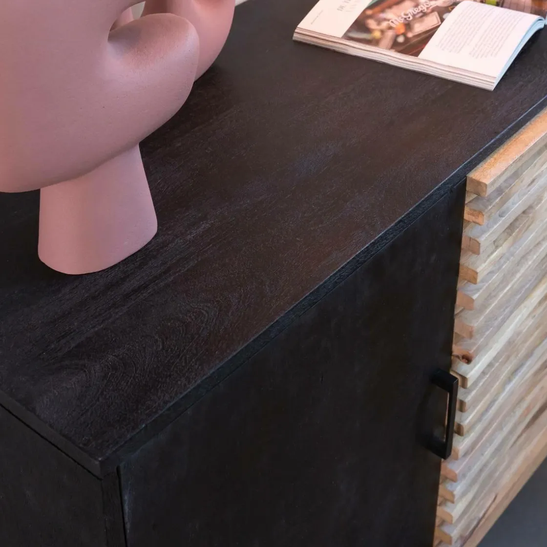 Made in Meubles Buffet<Petit buffet en bois de manguier Tino