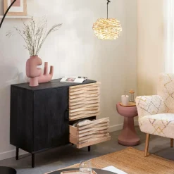 Made in Meubles Buffet<Petit buffet en bois de manguier Tino