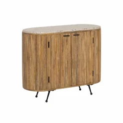 Made in Meubles Buffet<Petit buffet en bois de manguier et terrazzo Ambrine