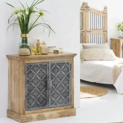 Made in Meubles Buffet<Petit buffet en bois de manguier Sahara