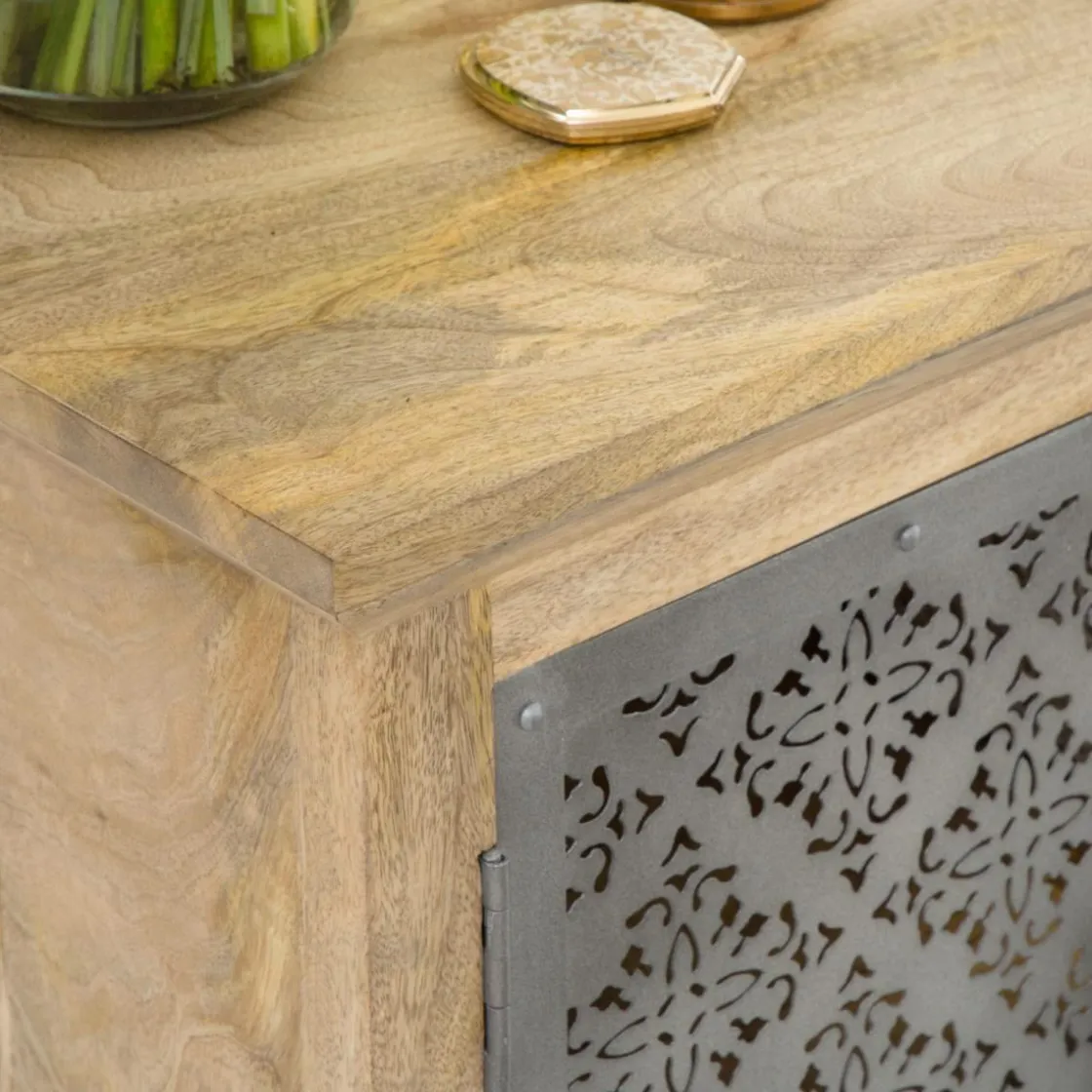 Made in Meubles Buffet<Petit buffet en bois de manguier Sahara