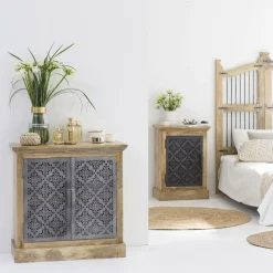 Made in Meubles Buffet<Petit buffet en bois de manguier Sahara