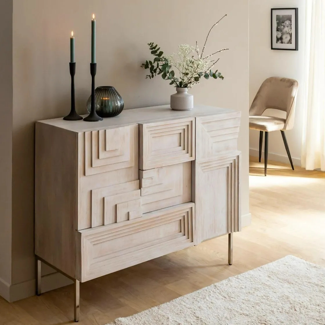 Made in Meubles Buffet<Petit buffet en bois de manguier Tristan