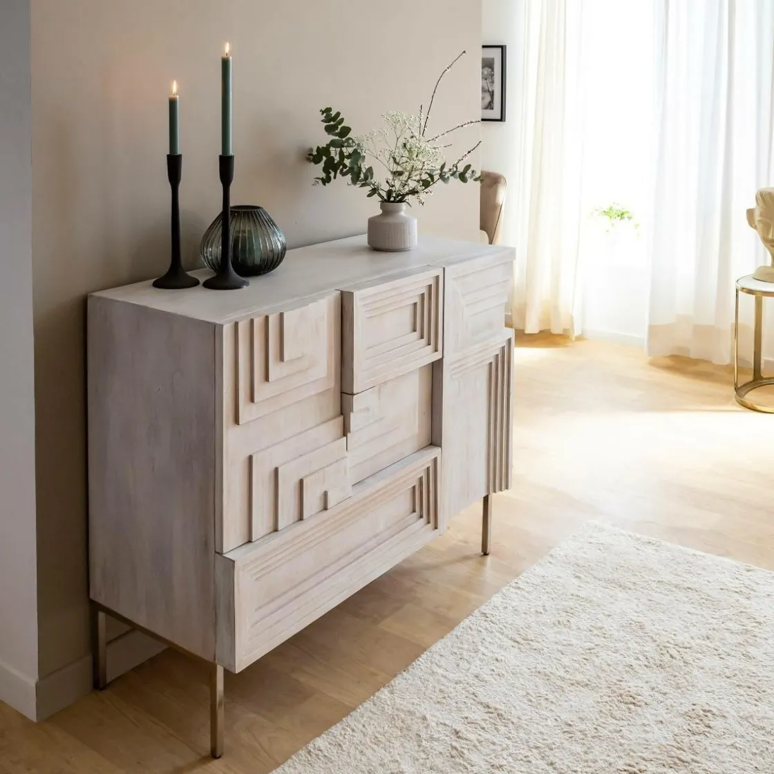 Made in Meubles Buffet<Petit buffet en bois de manguier Tristan