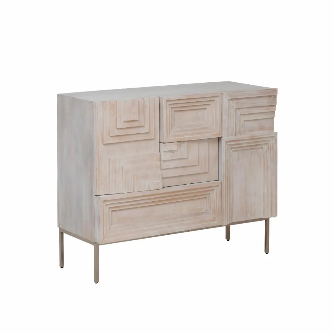 Made in Meubles Buffet<Petit buffet en bois de manguier Tristan