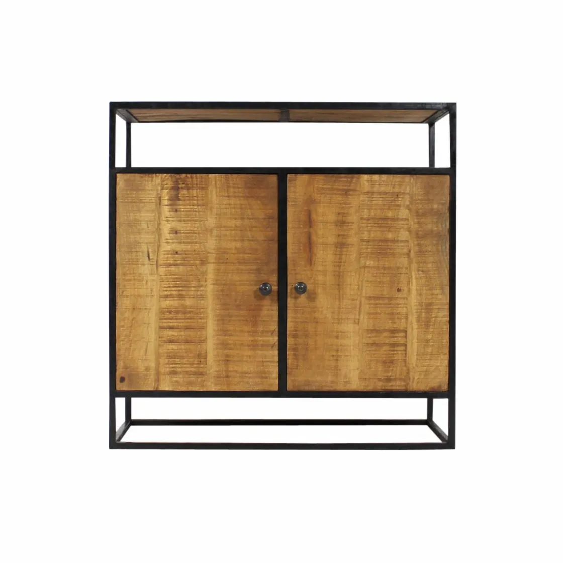 Made in Meubles Buffet<Petit buffet en métal et bois de manguier Marcel