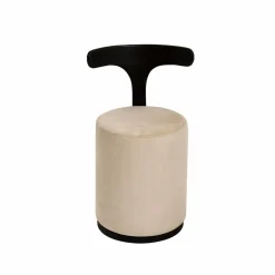 Made in Meubles Fauteuil<Petit Fauteuil blanc en manguier Adonis