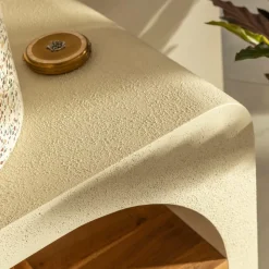 Made in Meubles Meuble Sous Vasque<Petit meuble sous vasque en bois effet béton et bois d'acacia Dalva