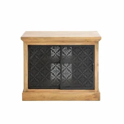 Made in Meubles Meuble Sous Vasque<Petit meuble sous vasque en bois de manguier Sahara